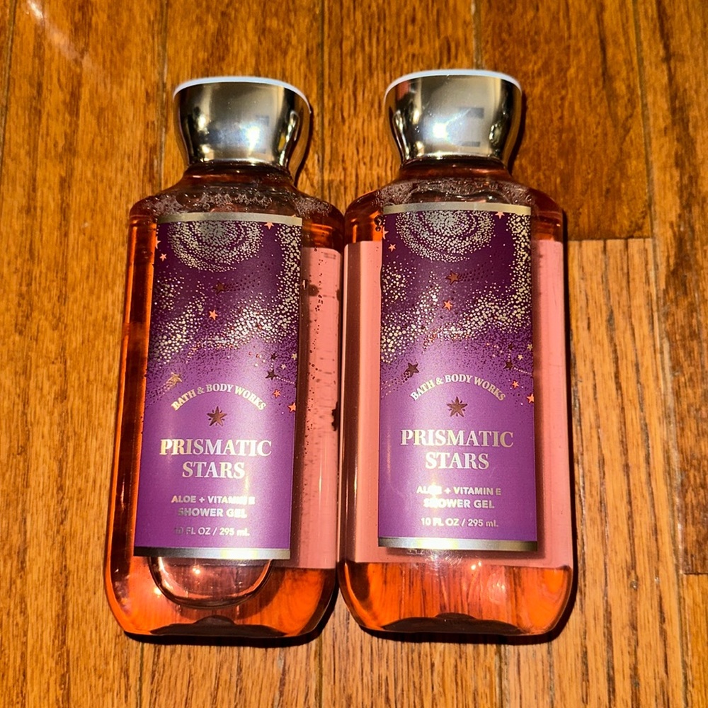 BBW Prismatic Stars Shower Gel 2pc set